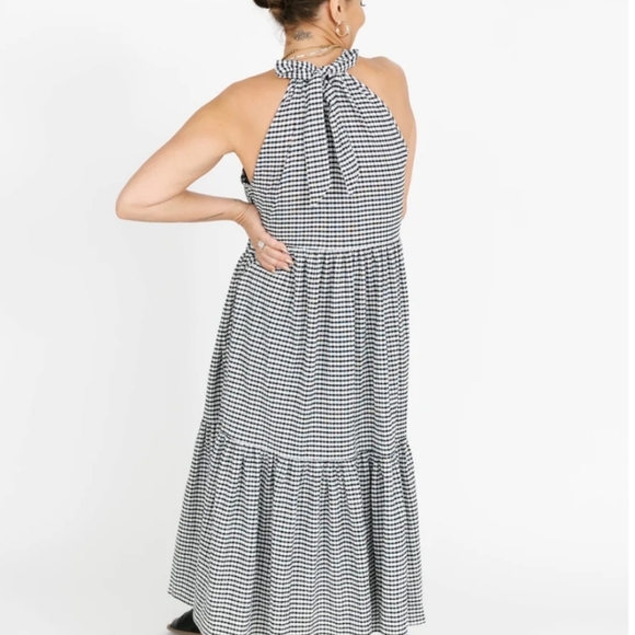 Smash + Tess Valentina Maxi Dress in black and white gingham - Picture 3 of 5